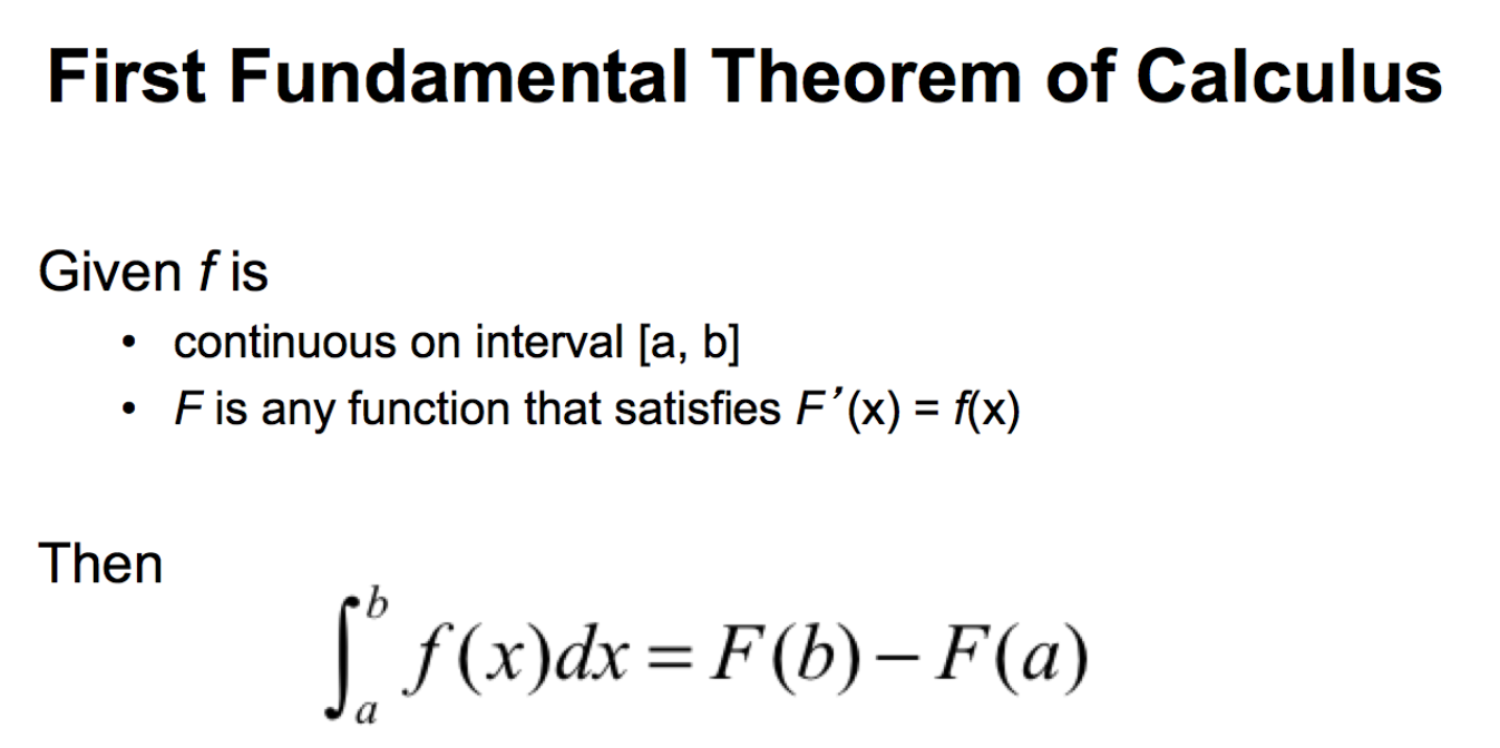 fundamental theorem of calculus for dummies