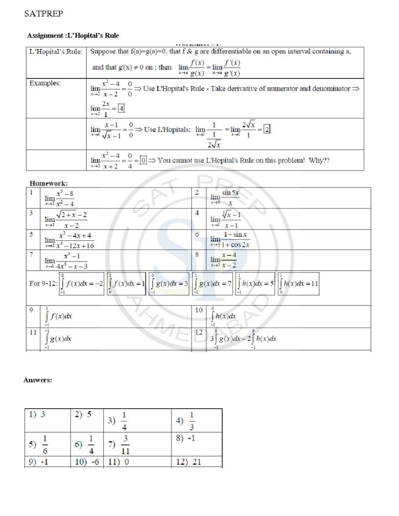 L’Hospital rule is simplify evaluation of limits. It does not directly