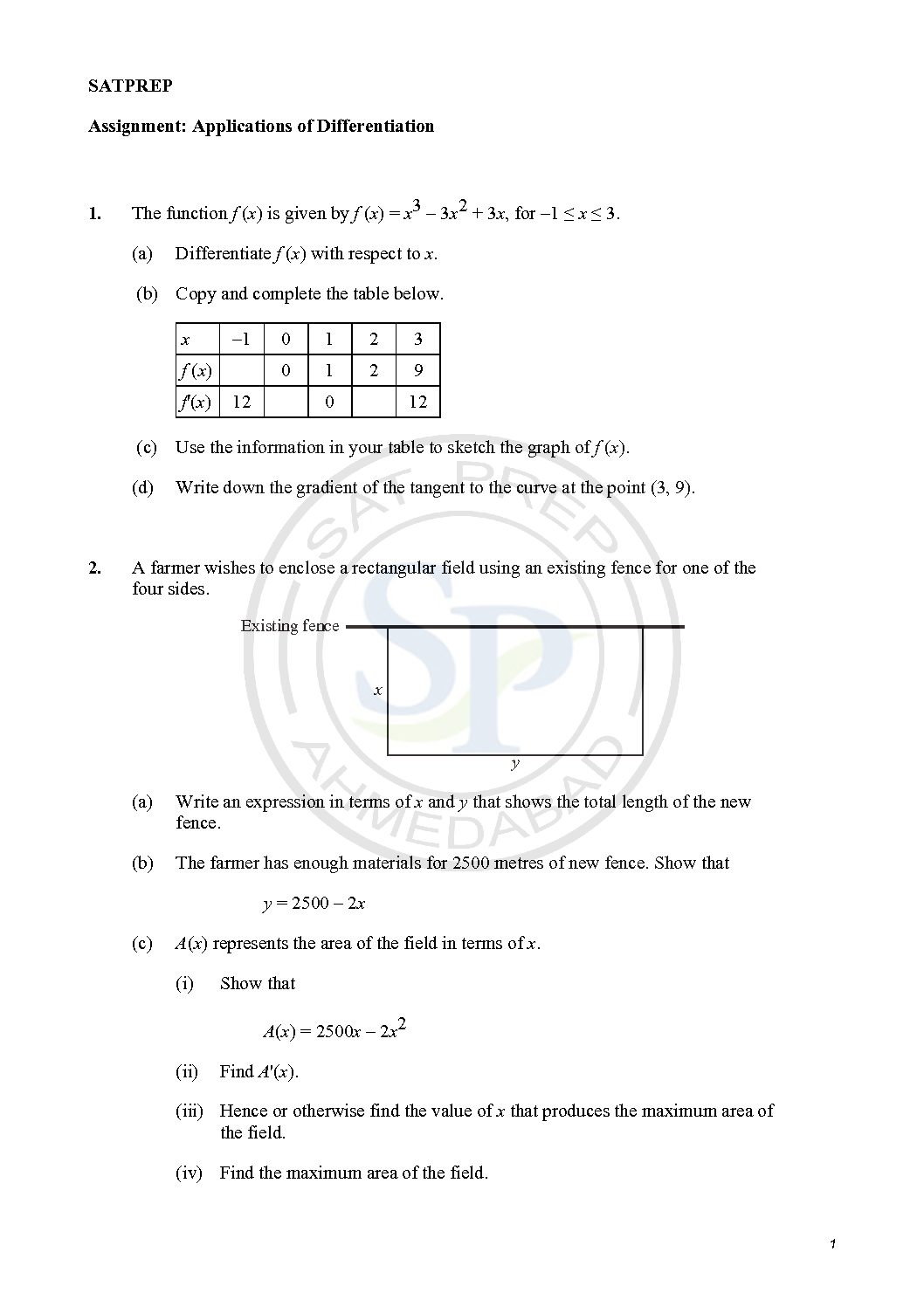 Derivative Worksheet Pdf / Important Questions For Cbse Class 11 Maths
