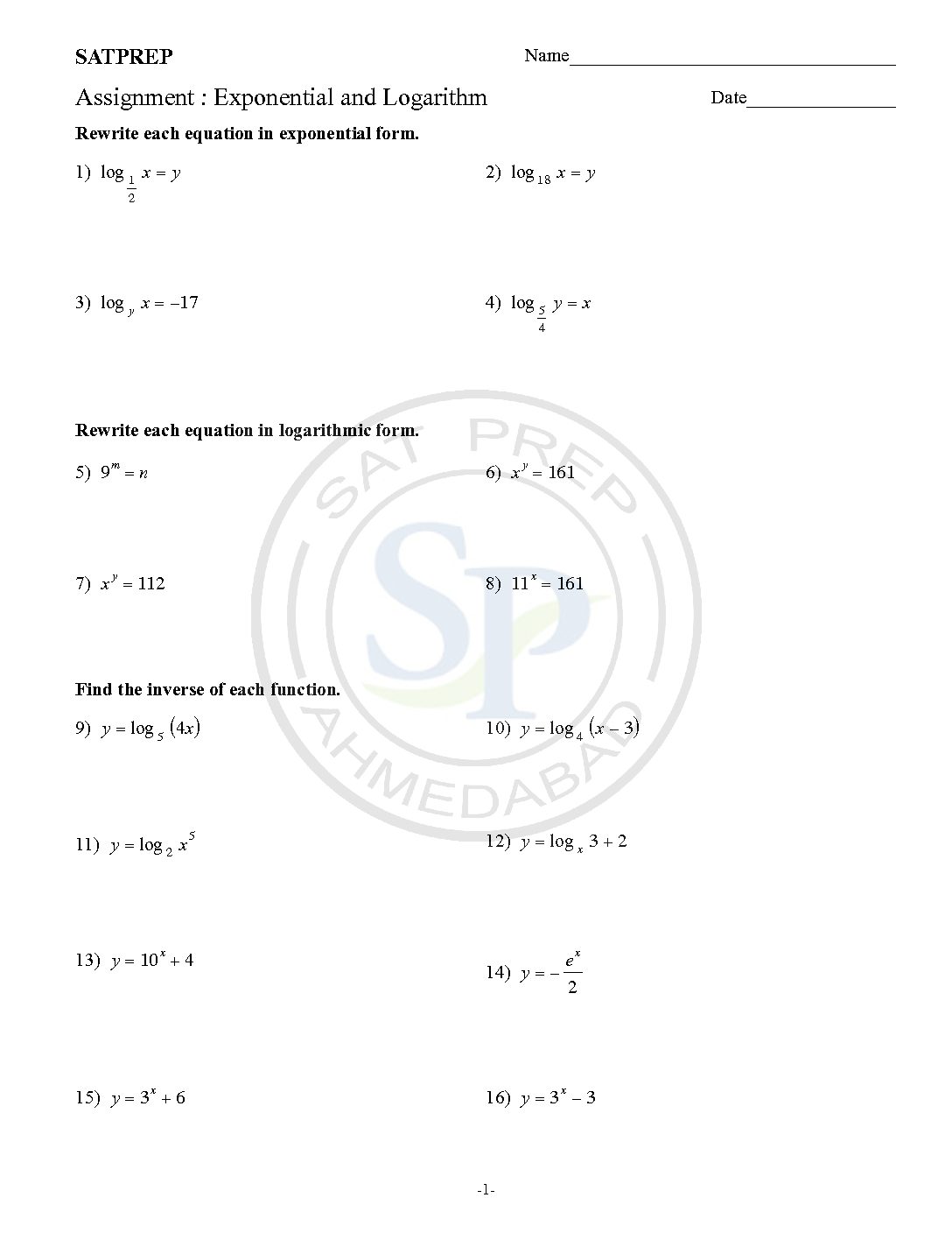 Worksheet Archives - SAT PREP Throughout Composition Of Functions Worksheet