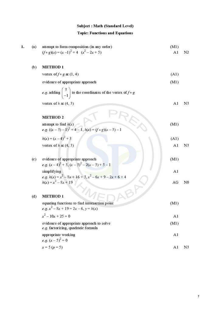 18+ Lovely Ib Math Sl Functions Worksheet