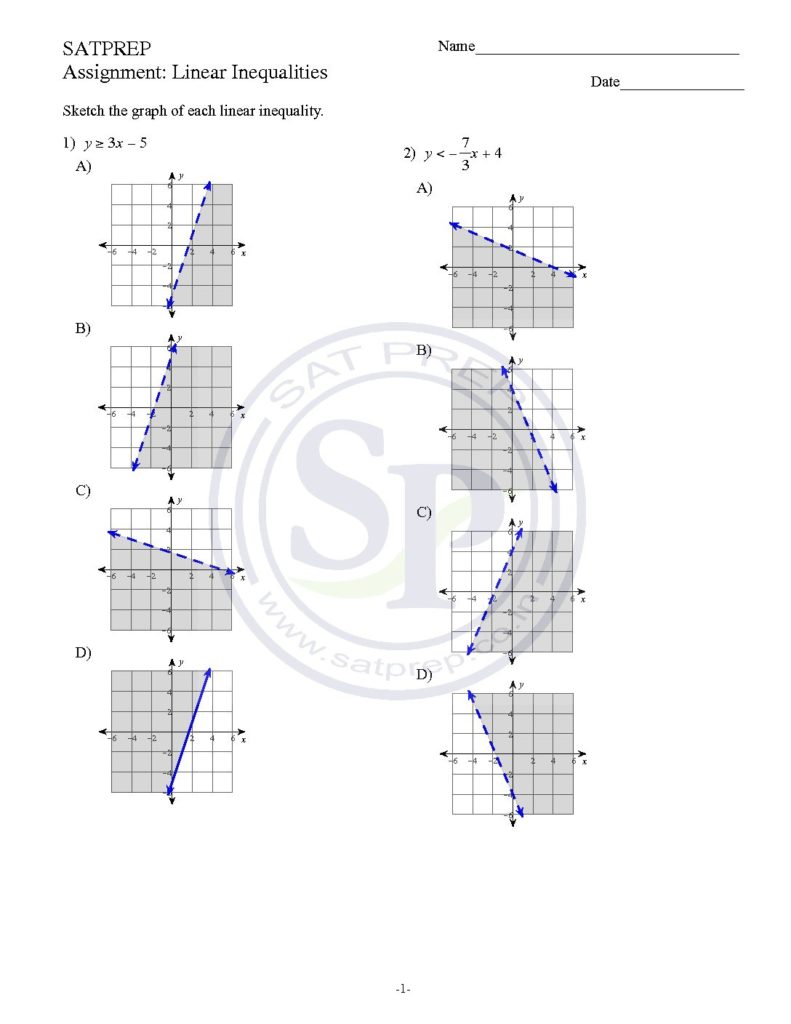 Graphing Linear Functions By Finding Xy Intercept