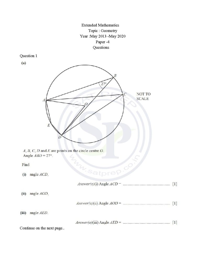 Igcse Past Papers